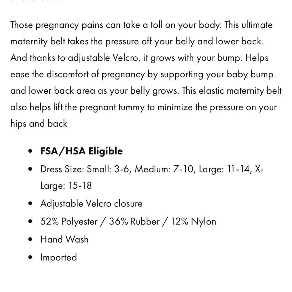 Maternity support belt - Picture 3 of 6